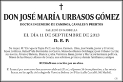 José María Urbasos Gómez